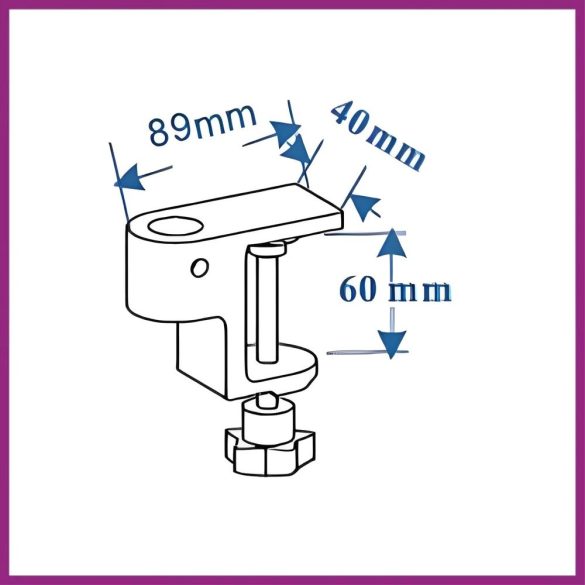 Prindere de masă pentru lampa OrgaMo Chance UV LED